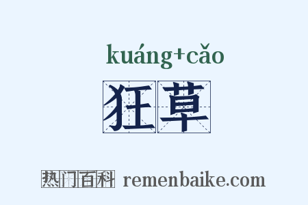 狂草是什么意思的图片